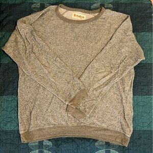 Mens Heathered Green Mollusk Crew Neck Sweater